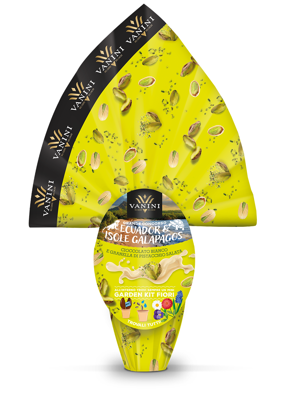  UOVO Cioccolato bianco e granella di pistacchio salata