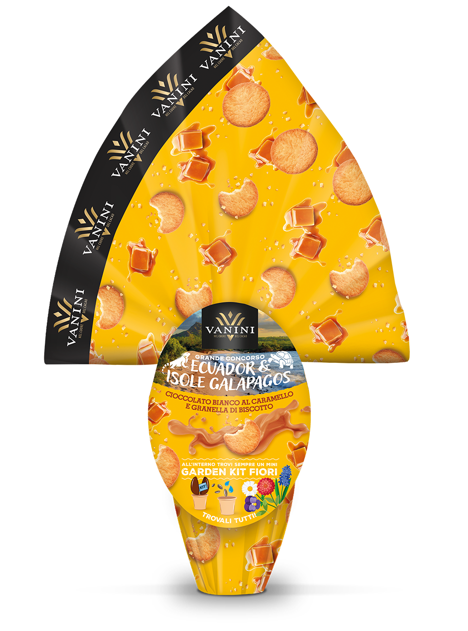  UOVO Cioccolato al caramello e granella di biscotto